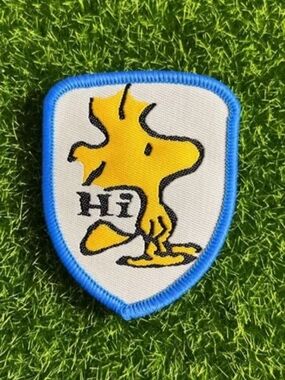 Yellow Woodstock Patch Shield Woodstock PEANUTS Embroidered Patch Applique New